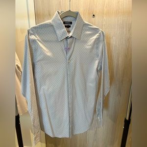 Express Extra Slim Patterned Dress Shirt